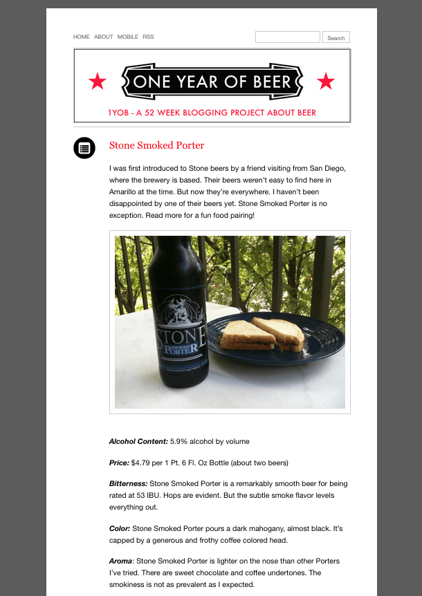 1YOB One Year of Beer