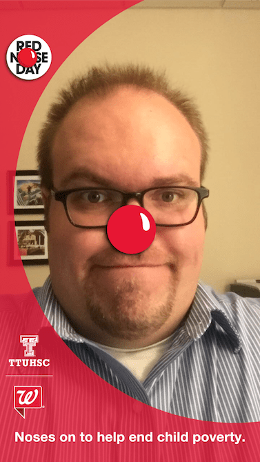 "Red Nose Day" Snapchat Geofilter